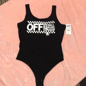 Vans “OFF THE WALL” black bodysuit